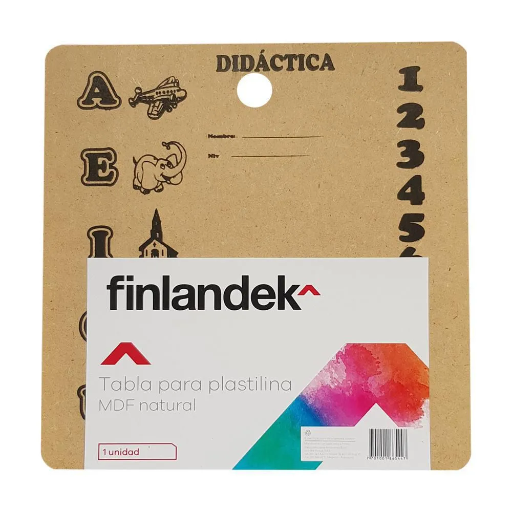 TABLA DE PLASTILINA