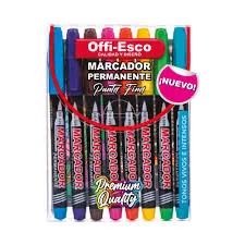 MARCADOR X8 OFFIESCO PUNTA FINA OE-528-8