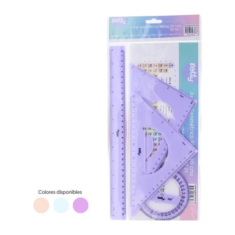 KIT GEOMÉTRICO NOTTY X30CM NT-01
