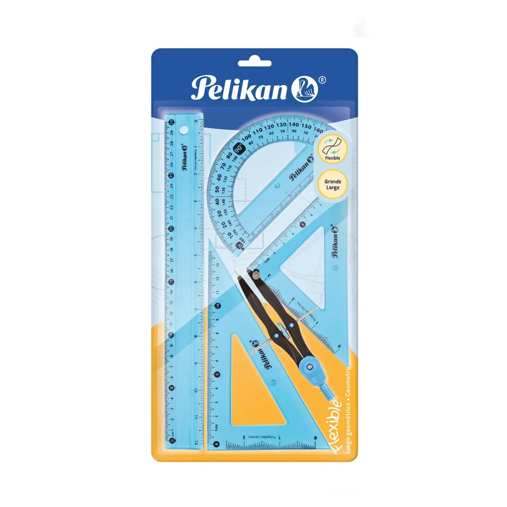 KIT GEOMÉTRICO PELIKAN X5 ENCARTONADO
