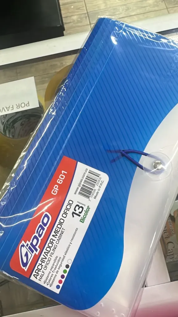 ARCHIVADOR GIPAO 1/2 OFICIO 13 BOLSILLOS GP-601