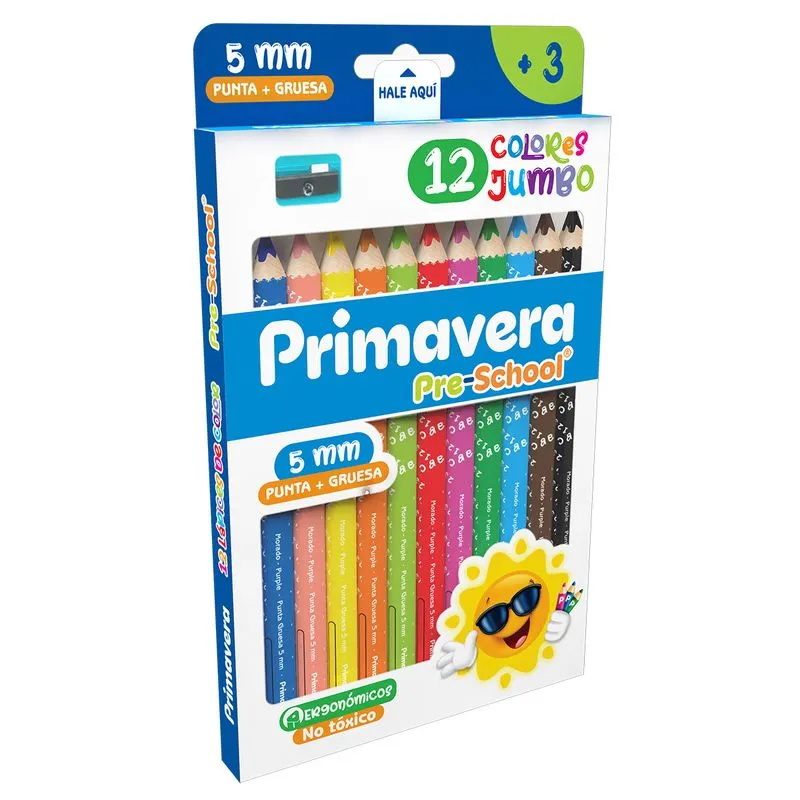 COLOR PRIMAVERA PRE-SCHOOL JUMBO X 12 5MM