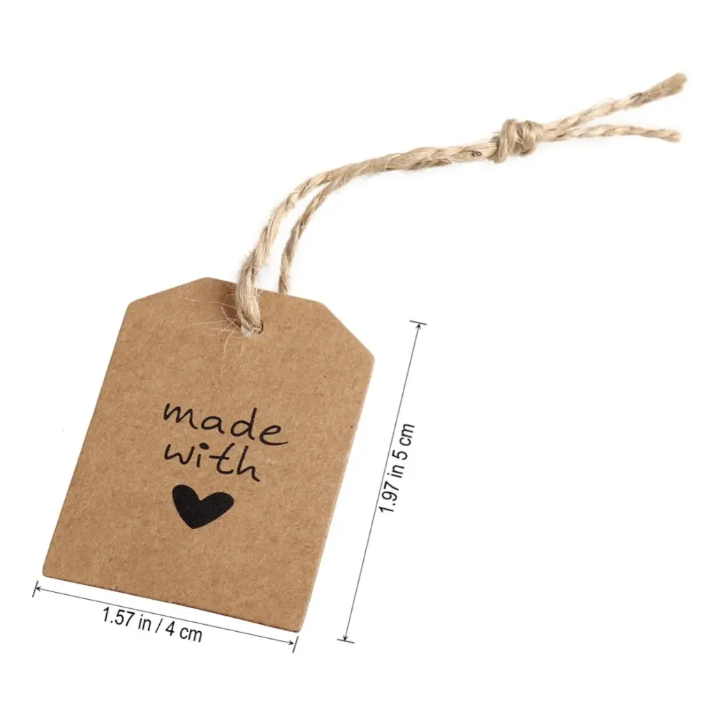 TARJETA "DE PARA" CARTON CON HILO