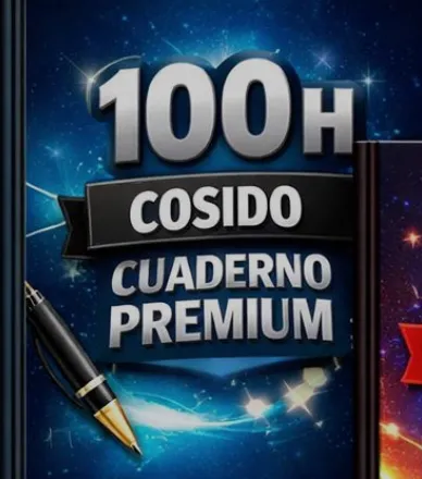 100 H COSIDO CUADERNO PREMIUM / SCRIBE MASTER (CUADRICULADO, MUJER)