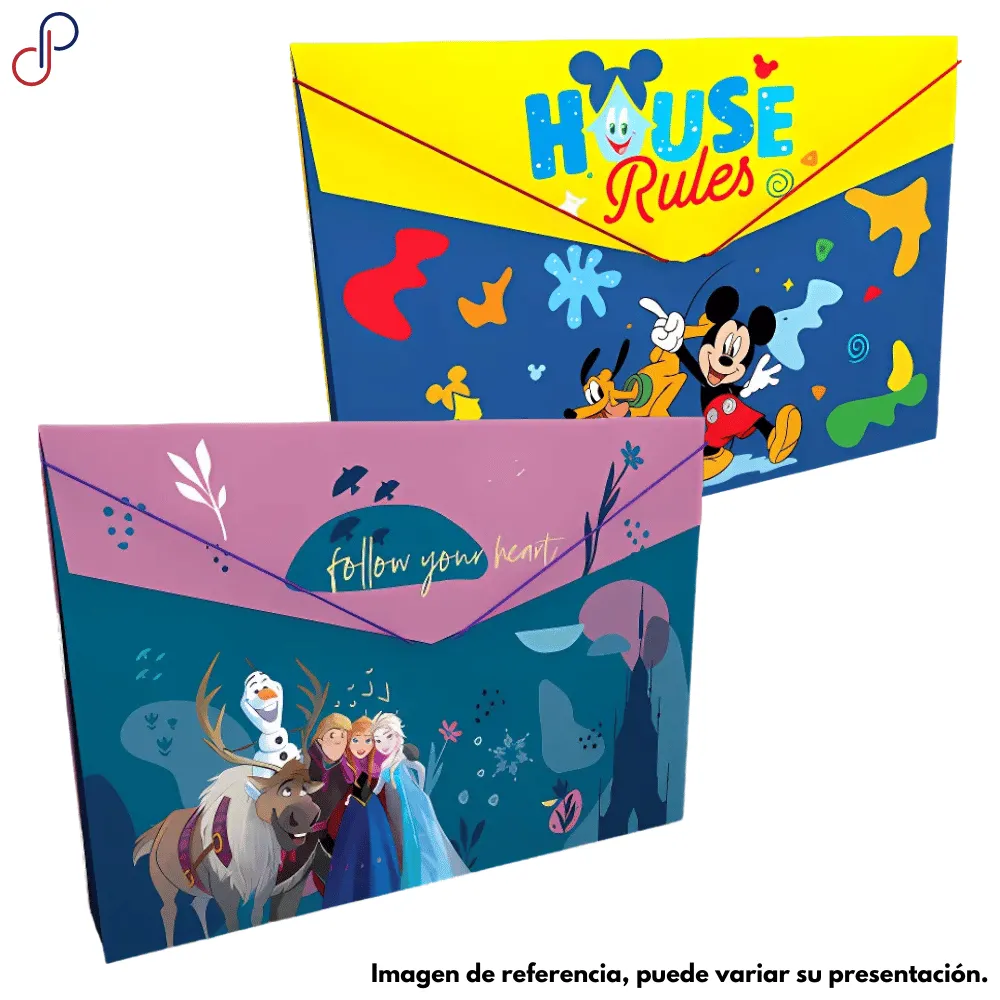 CARPETA PRIMAVERA PLASTICA RESORTE ESTAMPADA