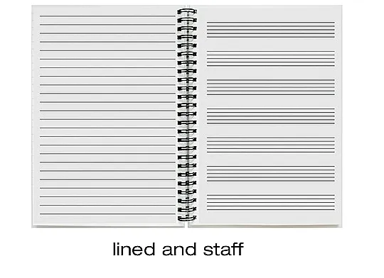 CUADERNO PENTAGRAMADO-MUSICA