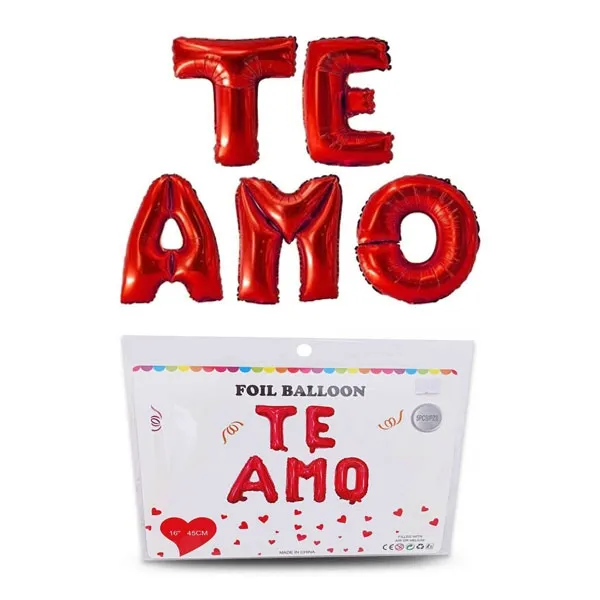 GLOBO LETRERO TE AMO