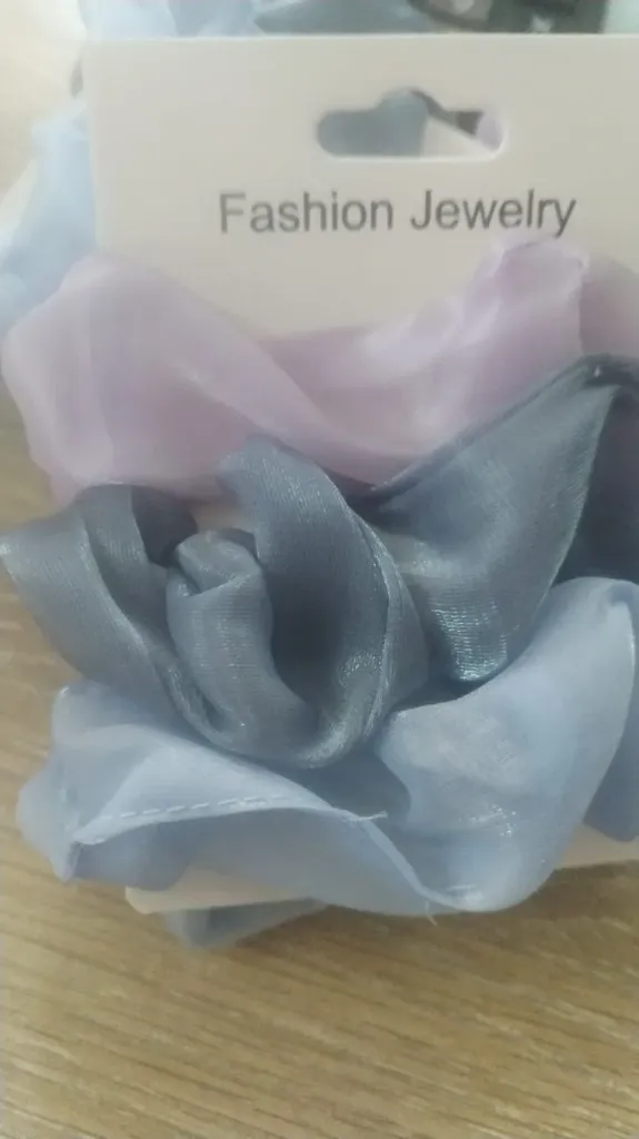 CAUCHO/MOÑA/CHULO - SEDA PASTEL AZUL/LILA/GRIS X UNIDAD