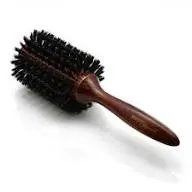CEPILLO REDONDO DE MADERA 16/20" NEGRO (16")