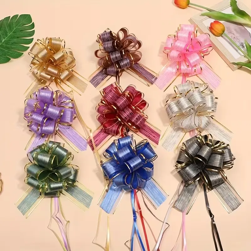 MOÑO FÁCIL MEDIANO CON BORDE DORADO X UNIDAD