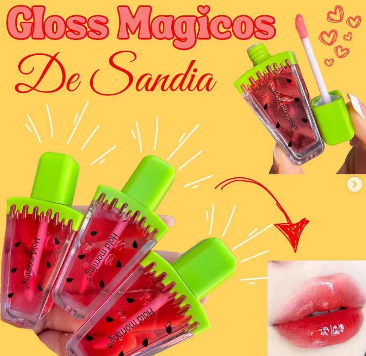 BRILLO LABIAL PALETA - LIP GLOSS SANDÍA