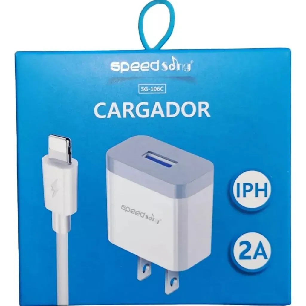 CARGADOR USB IPH 2A SPEEDSONG SG-106C