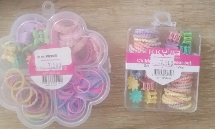 SET PINZAS + CAUCHO EN CAJITA