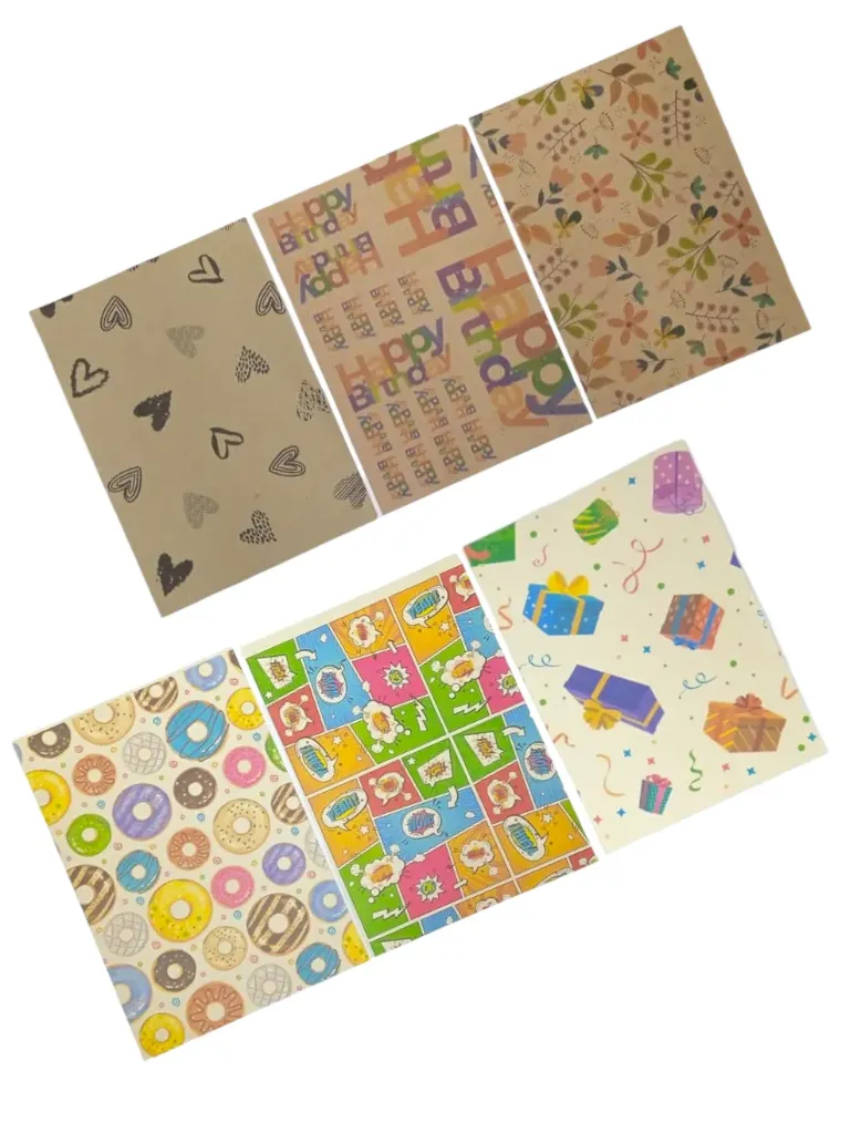 PAPEL REGALO KRAFT ESTAMPADO