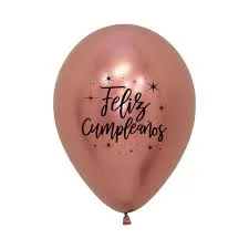 GLOBO PREMIUM X PQTE 12 UND FELIZ CUMPLEAÑOS