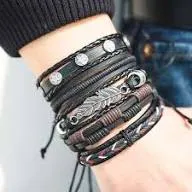 PULSERA MANILLA CUERO