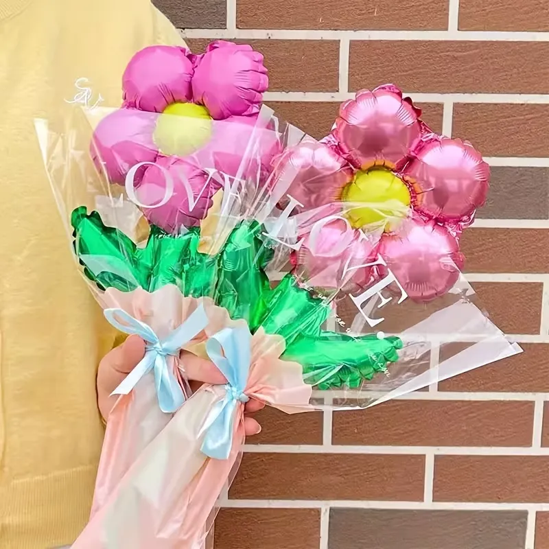 GLOBO FLOR CON EMPAQUE
