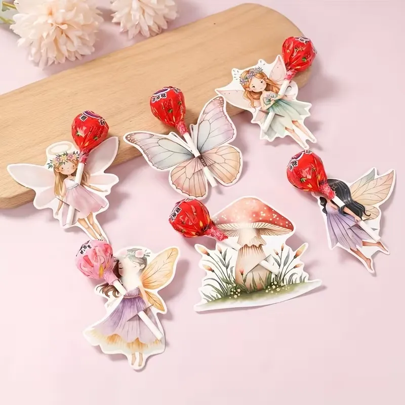 X 6 TARJETA HADAS PARA BOMBOM