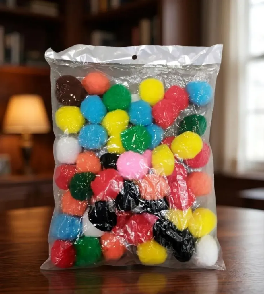 POMPOM GRANDE 4.0 CM PAQUETE X50 UND