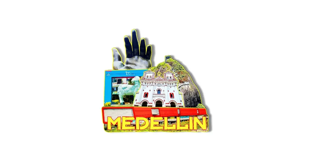 SOUVENIR - RECORDATORIO MEDELLIN/IMAN/LLAVERO