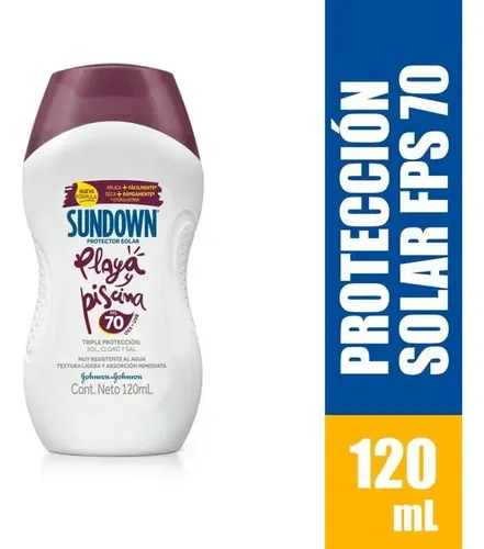 BLOQUEADOR SOLAR 120ML SPF70 SUNDOWN