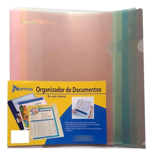 ORGANIZADOR DOCUMENTOS NORMA - CARPETA PLASTICA