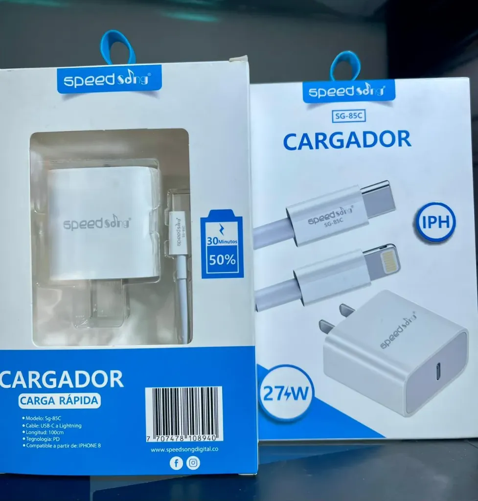 CARGADOR CARGA RAPIDA IPH 27W SPEEDSONG SG-85C