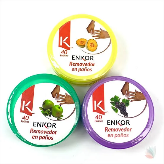 REMOVEDOR DE ESMALTE ENKOR EN PAÑITOS