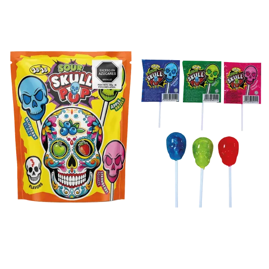 CHUPETA SOUR SKULL POP X 12 GR