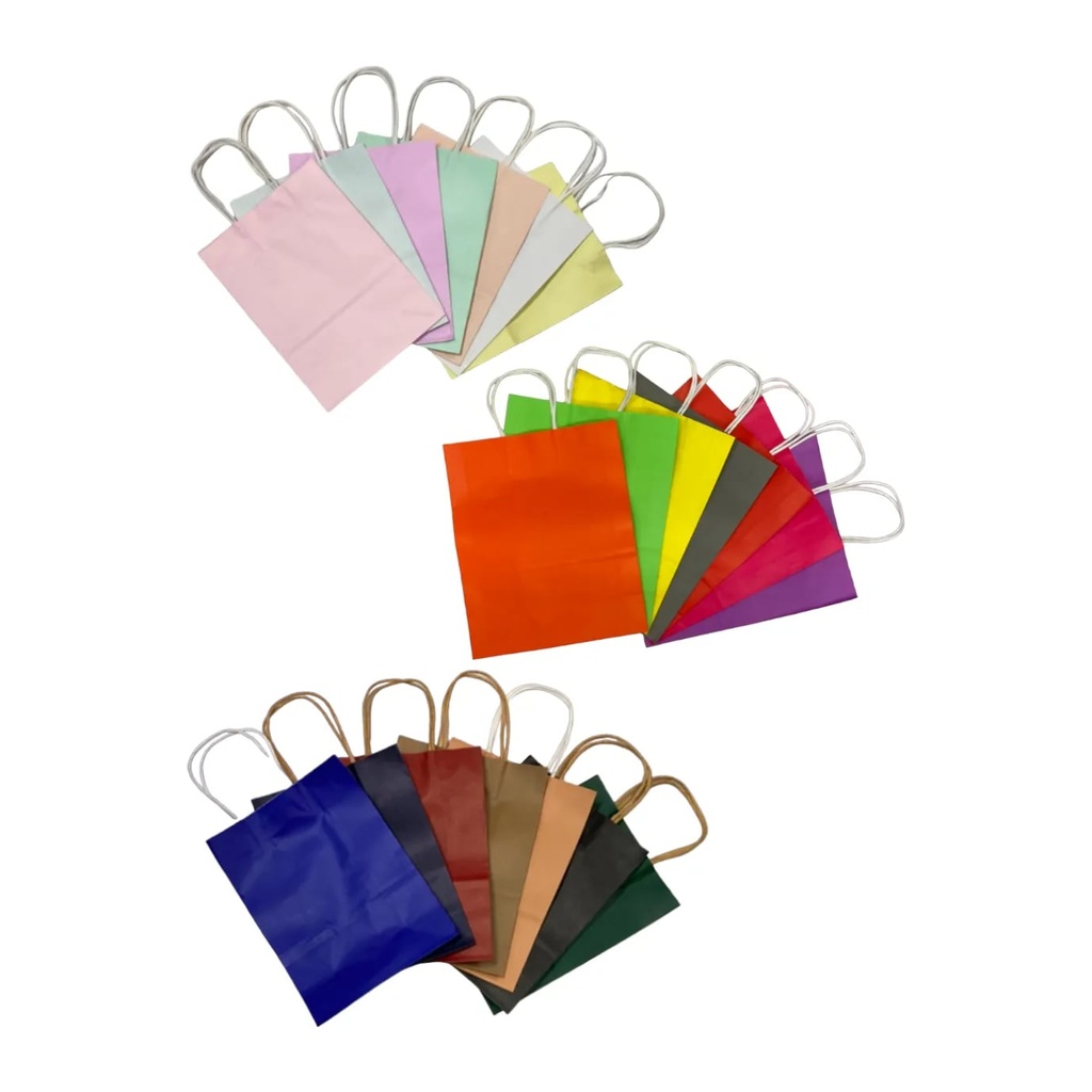 BOLSA REGALO UNICOLOR/COTILLON SURTIDA