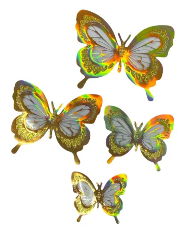 MARIPOSA APLIQUE DOBLE X UNIDAD