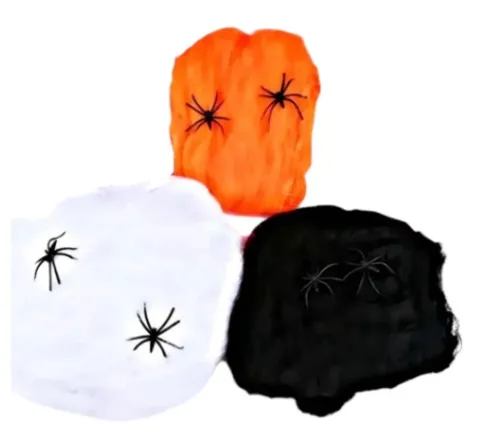 TELARAÑA NEGRA, NARANJA, BLANCA