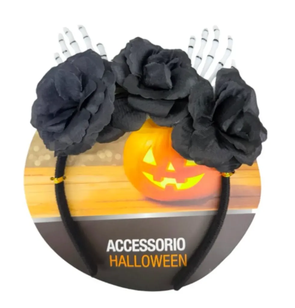 DIADEMA FLOR CALAVERA HALLOWEEN