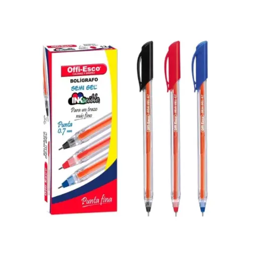 LAPICERO OFFI-ESCO CON TAPA 0.7 SEMIGEL OE-076F