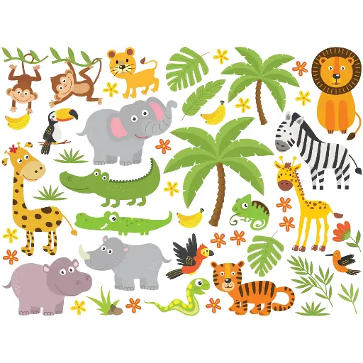 STICKER DE JUNGLA