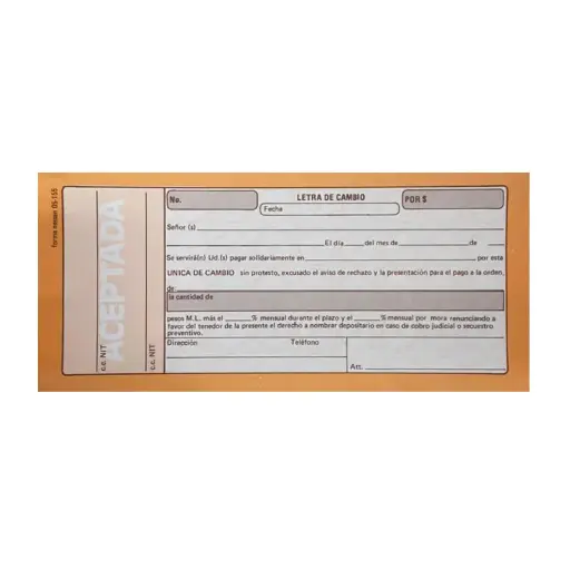 LETRA DE CAMBIO