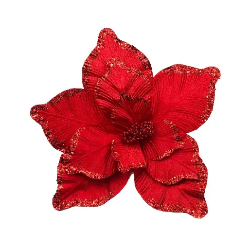 FLOR NAVIDEÑA MIRELLADA GM01-32N-23