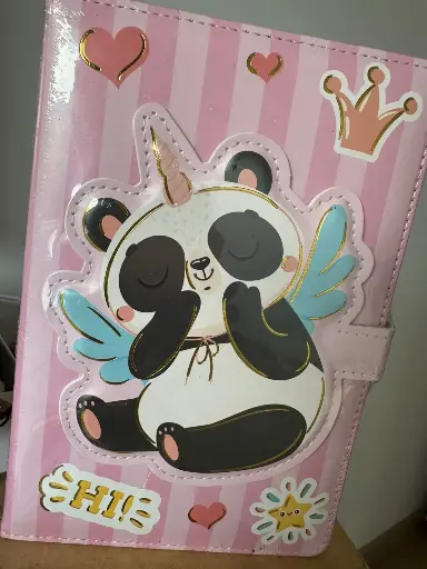 AGENDA BROCHE HOJA DECORADA