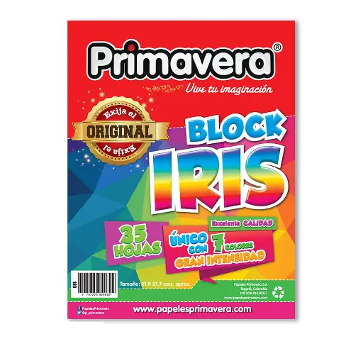 BLOCK IRIS FLUORESCENTE 