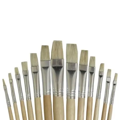 ESTUCHE PINCEL X 6 MADERA PLANO