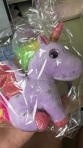 LLAVERO PELUCHE UNICORNIO