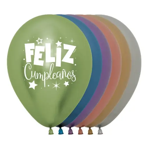PAQUETE GLOBO SEMPERTEX ESTAMPADO FELIZ CUMPLEAÑOS R12 