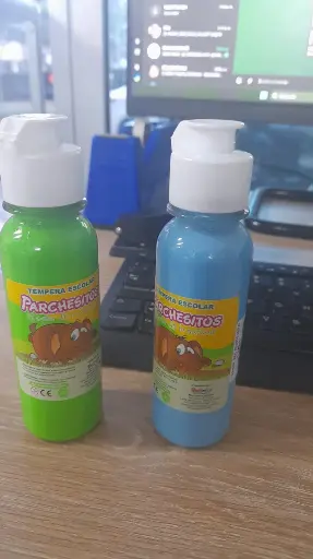 TEMPERA ESCOLAR PARCHESITOS X UNIDAD 