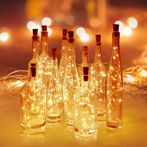 BOTELLA DE LUZ DECORATIVA