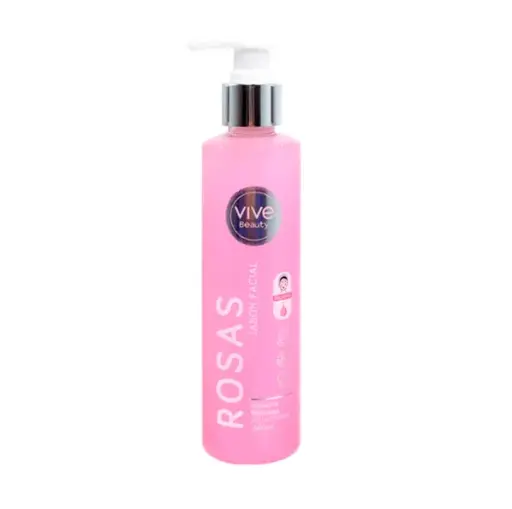 VIVE BEAUTY JABON FACIAL ROSAS