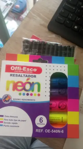 RESALTADOR NEON OFFIESCO X UNIDAD