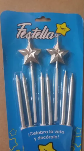VELAS ESTRELLA X8