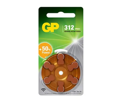 PILA PLANA GP 312 AUDIFONO